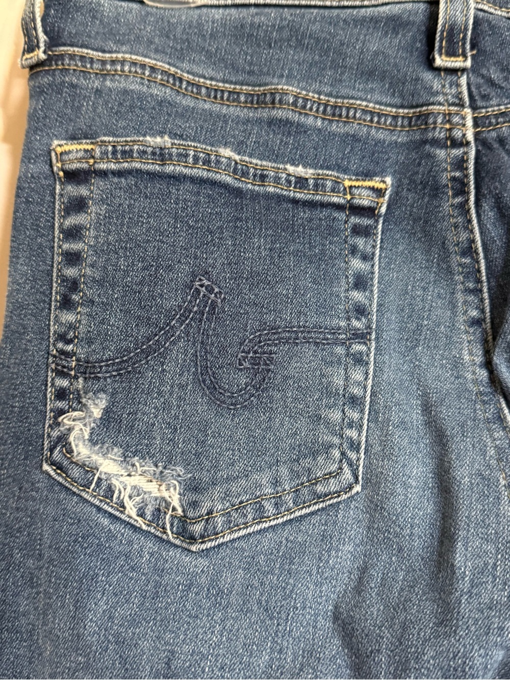 AG Adriano Goldschmied Farrah High Rise Skinny Ankle Jeans Distressed 27R - Picture 11 of 14